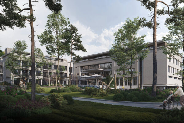 Architekturvisualisierung und Ausarbeitung der Grünflächen einer Seniorenresidenz: Sprigbachhöfe Paderborn