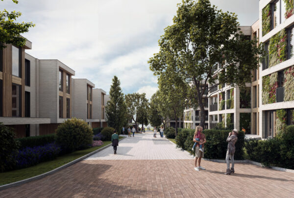 Emsauen Quartier in Rheine - Architekturkonzept und Visualisierung von Formgrafik