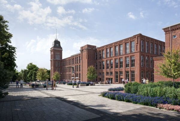 Ersehen Sie die Vorteile von Architekturvisualisierung bei der Restaurierung und Außenflächengestaltung der "Alten Spinnere" in Rheine.