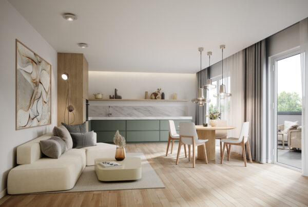 Interieurdesign und 3D-Visualisierung von mehreren Wohnungen in Heepen, ein Teil vom Projekt "Bielefelder Süden"