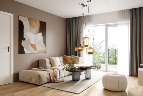 Architekturvisualisierung Mehrfamilienhäuser in Bielefeld-Sennestadt